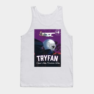 Tryfan Wales travel poster Tank Top